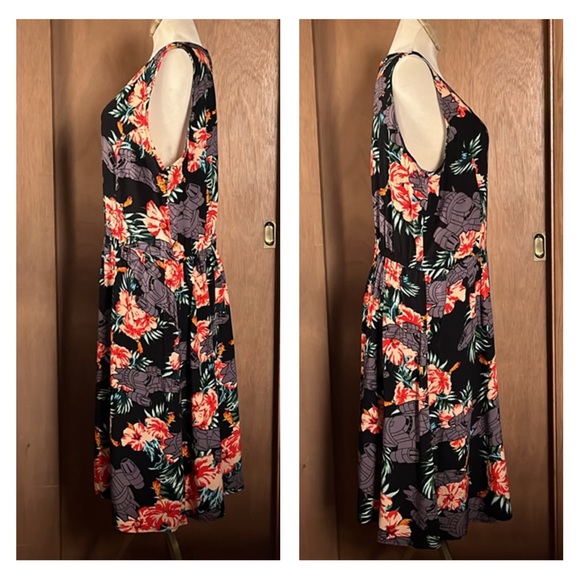 Firefly Hawaiian print sleeveless dress size 3x (approximately size 14 US) - Picture 2 of 10